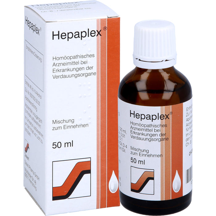 Hepaplex Mischung bei Erkrankungen der Verdauungsorgange, 50 ml Lösung