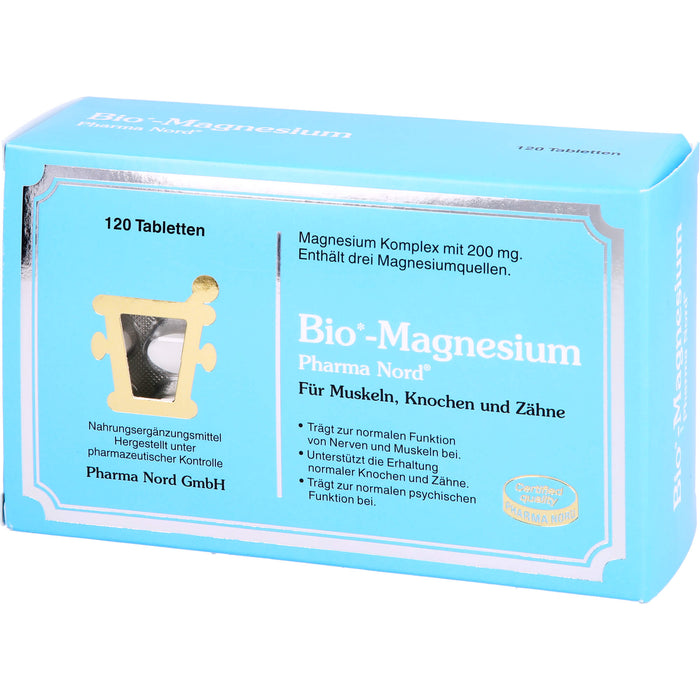 Pharma Nord Bio-Magnesium Tabletten für Muskeln, Knochen und Zähne, 120 St. Tabletten