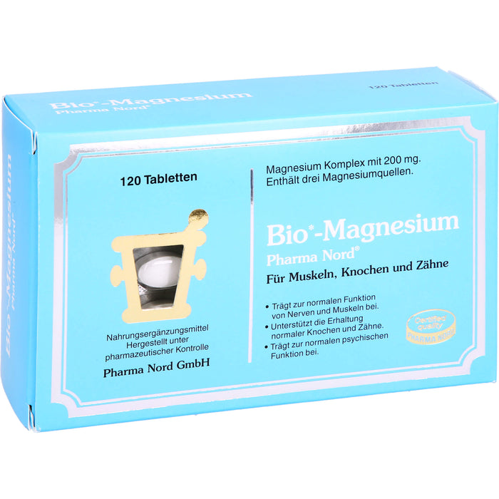 Pharma Nord Bio-Magnesium Tabletten für Muskeln, Knochen und Zähne, 120 St. Tabletten