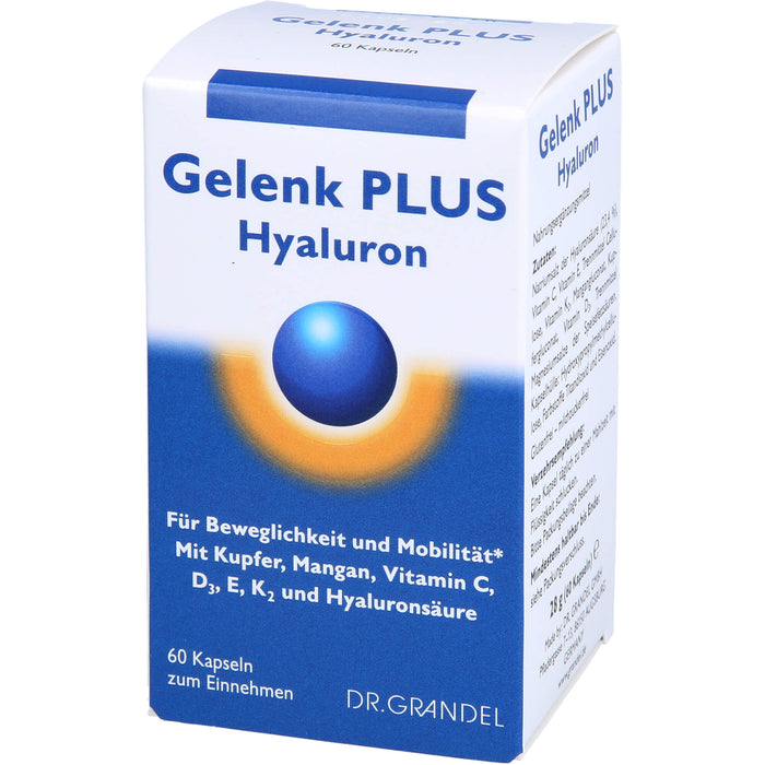 Dr. Grandel Gelenk plus Hyaluron Kapseln, 60 St. Kapseln