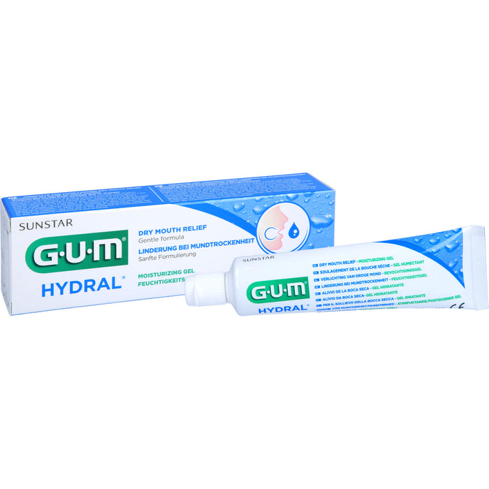 GUM HYDRAL Feuchtigkeitsgel Linderung bei Mundtrockenheit, 50 ml Zahncreme