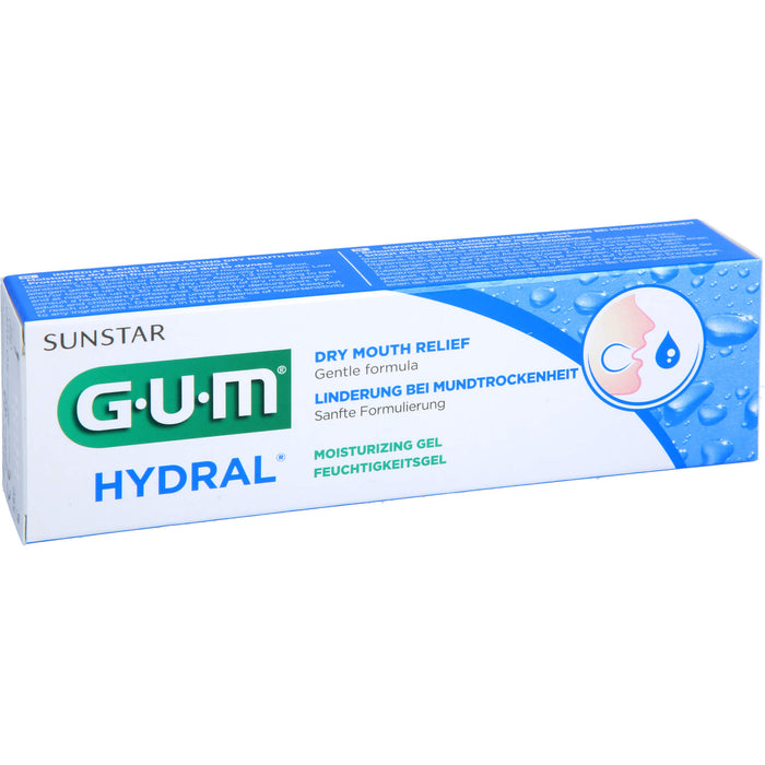 GUM HYDRAL Feuchtigkeitsgel Linderung bei Mundtrockenheit, 50 ml Zahncreme