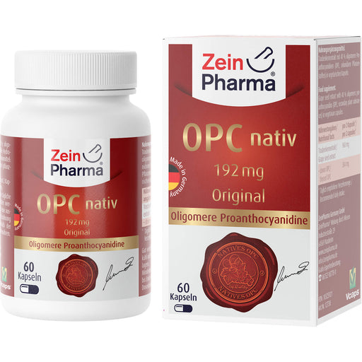 ZeinPharma OPC nativ 192 mg original französischer Traubenkernextrakt Kapseln, 60 St. Kapseln