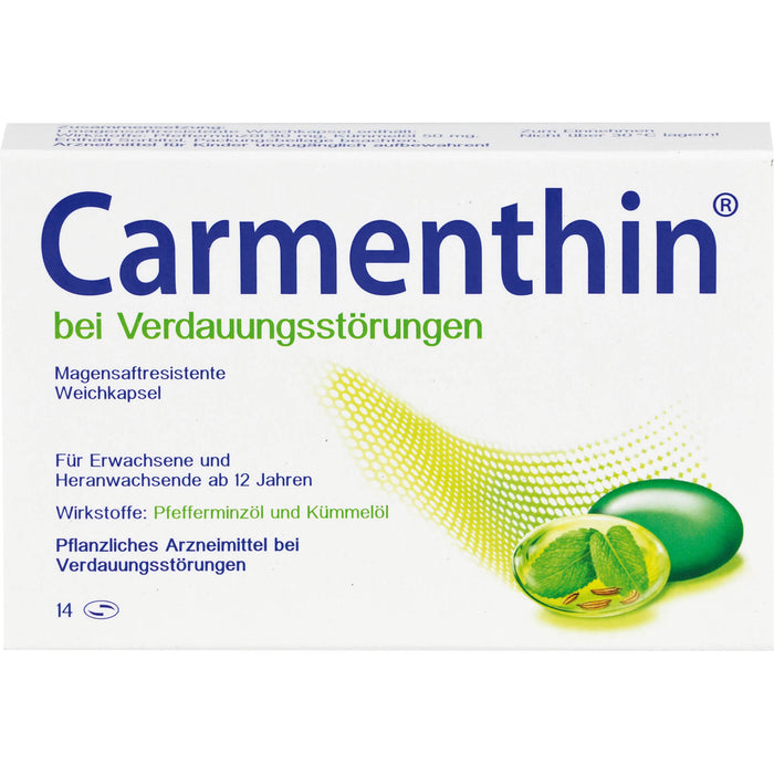 Carmenthin Weichkapseln bei Verdauungsstörungen, 14 pcs. Capsules