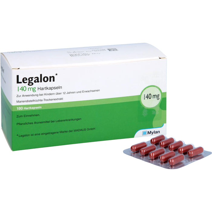Legalon 140 kohlpharma Hartkapseln bei Lebererkrankungen, 180 St. Kapseln
