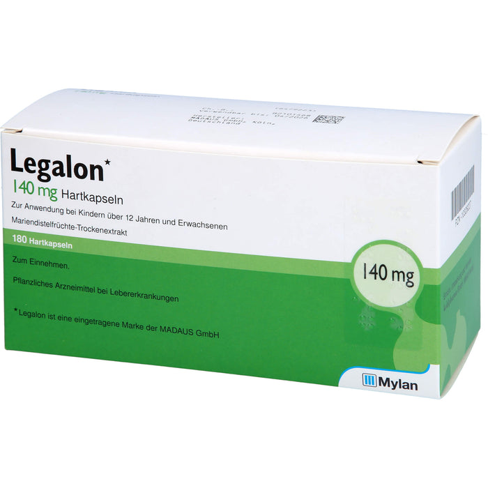 Legalon 140 kohlpharma Hartkapseln bei Lebererkrankungen, 180 St. Kapseln