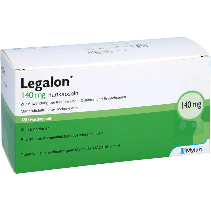 Legalon 140 kohlpharma Hartkapseln bei Lebererkrankungen, 180 St. Kapseln