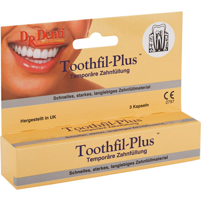 Dr.Denti Toothfil-Plus temporäre Zahnfüllung, 3 St. Kapseln