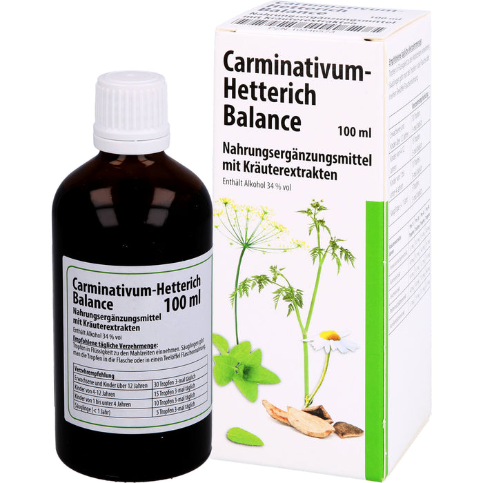 Carminativum-Hetterich Balance Tropfen, 100 ml Solution