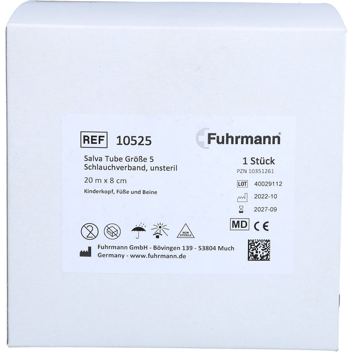 Fuhrmann Schlauchverband 20 m x 8 cm Größe 5 Salva Tube, 1 St. Binde