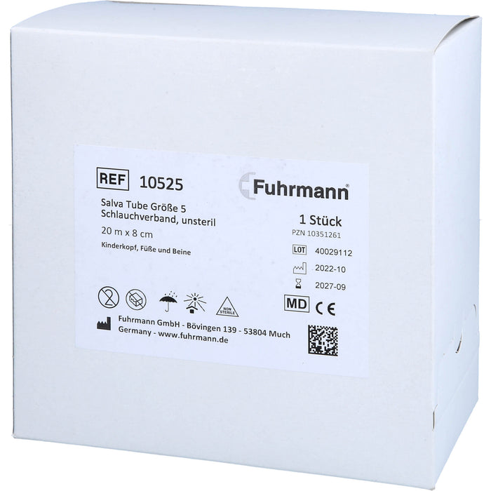 Fuhrmann Schlauchverband 20 m x 8 cm Größe 5 Salva Tube, 1 St. Binde
