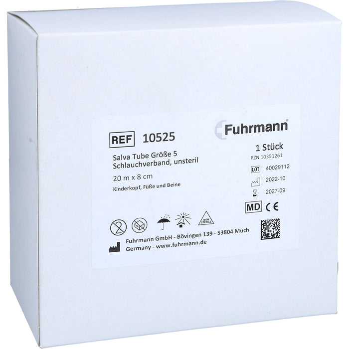 Fuhrmann Schlauchverband 20 m x 8 cm Größe 5 Salva Tube, 1 St. Binde
