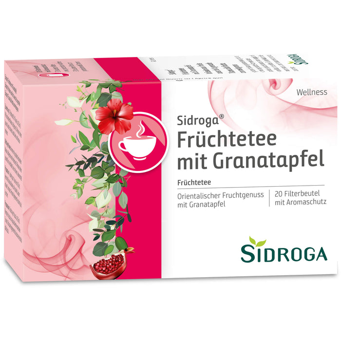 Sidroga Wellness Früchtetee mit Granatapfel, 20 St. Filterbeutel