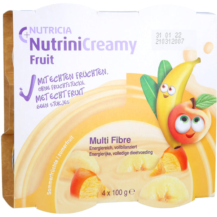 Nutrini Creamy Fruit Sommerfrüchte Trinknahrung für Kinder ab dem 1.Lebensjahr, 400 g Creme