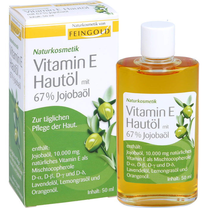 Vitamin E Hautöl mit 67% Jojobaöl, 50 ml OEL