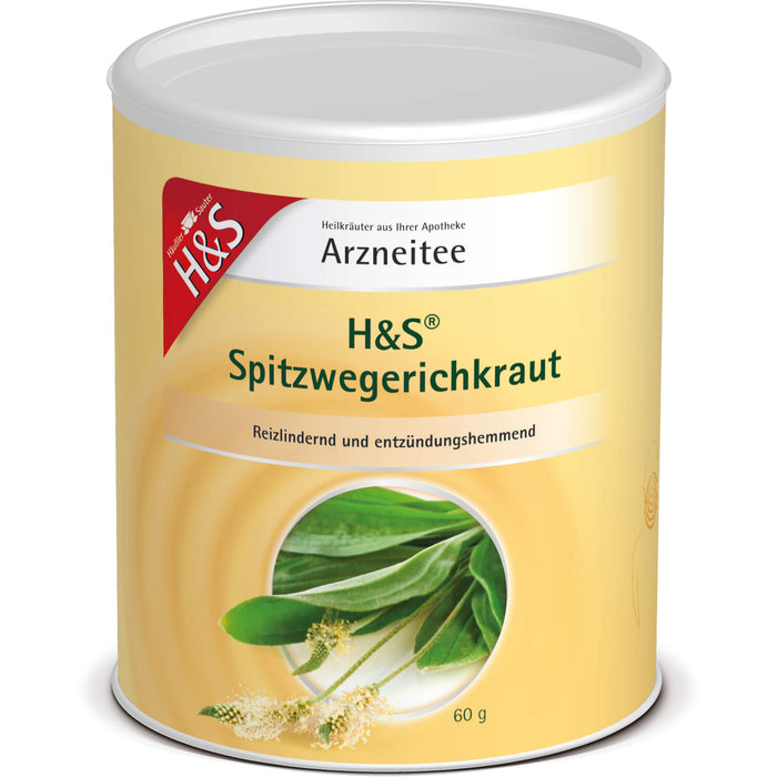 H&S Spitzwegerichkraut Arzneitee reizlindernd und entzündungshemmend, 60 g Tee