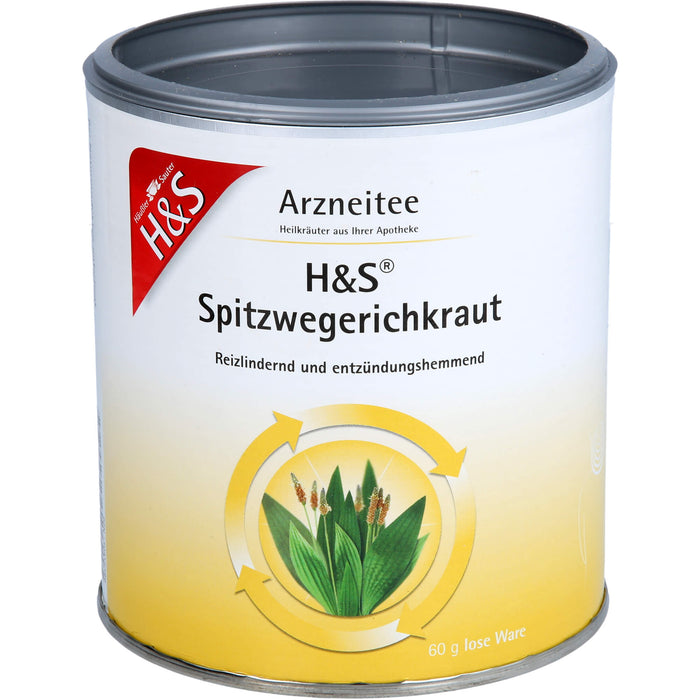 H&S Spitzwegerichkraut Arzneitee reizlindernd und entzündungshemmend, 60 g Tee