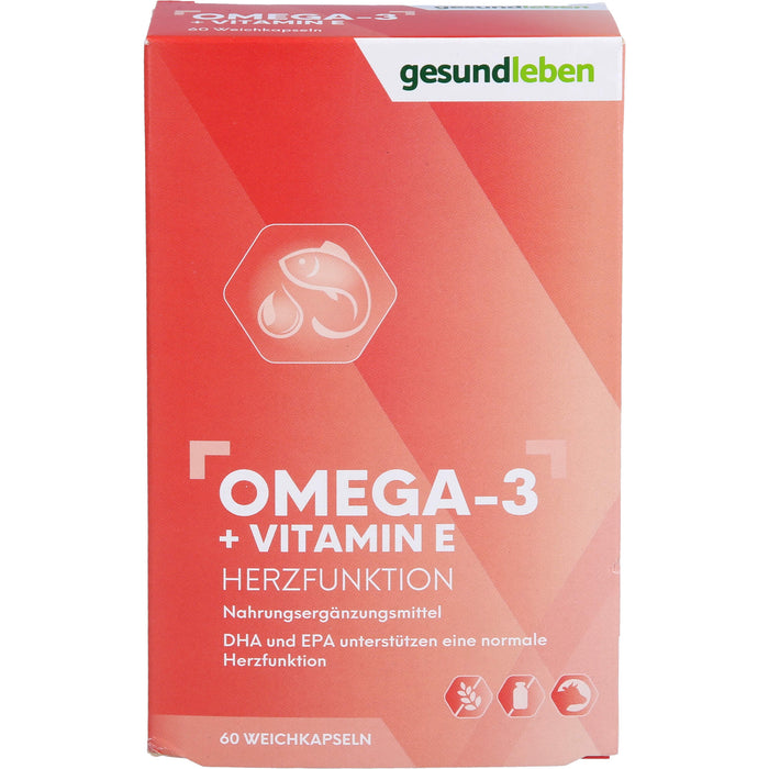 Gesund leben 1.000 mg Omega 3 Kapseln, 60 St. Kapseln