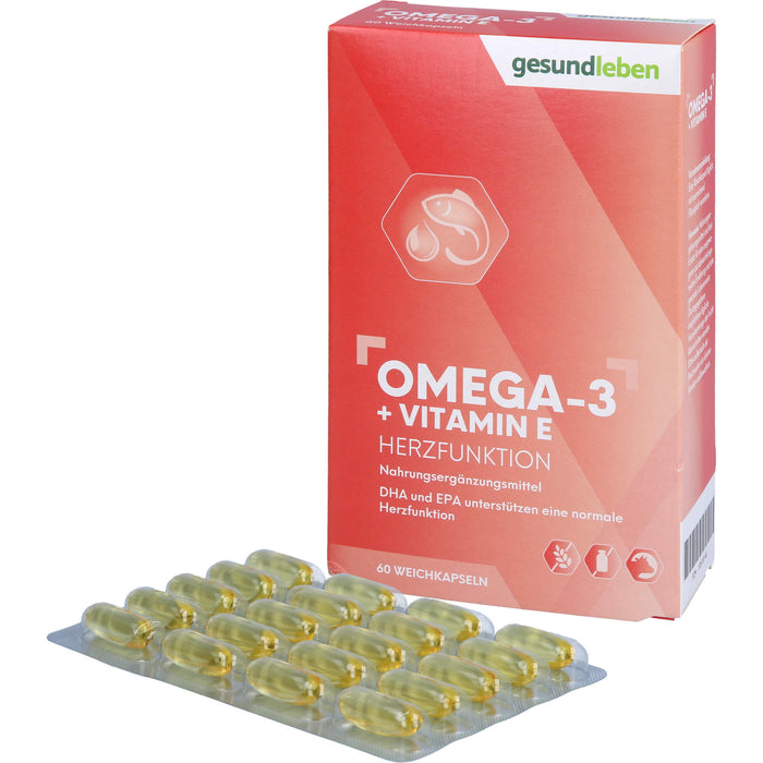 Gesund leben 1.000 mg Omega 3 Kapseln, 60 St. Kapseln