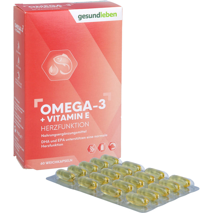 Gesund leben 1.000 mg Omega 3 Kapseln, 60 St. Kapseln