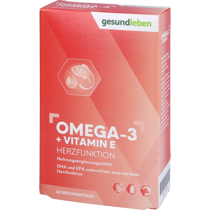 Gesund leben 1.000 mg Omega 3 Kapseln, 60 St. Kapseln