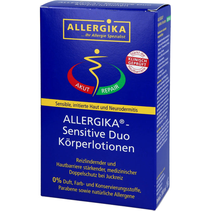ALLERGIKA Sensitive Duo Körperlotion zur Pflege empfindlicher Haut, 400 ml Lotion