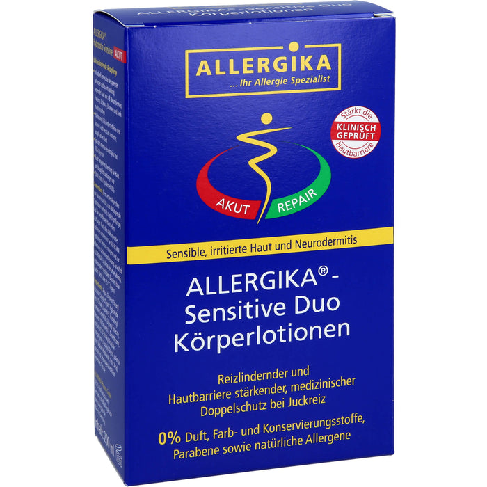 ALLERGIKA Sensitive Duo Körperlotion zur Pflege empfindlicher Haut, 400 ml Lotion