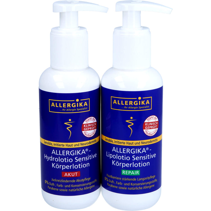 ALLERGIKA Sensitive Duo Körperlotion zur Pflege empfindlicher Haut, 400 ml Lotion