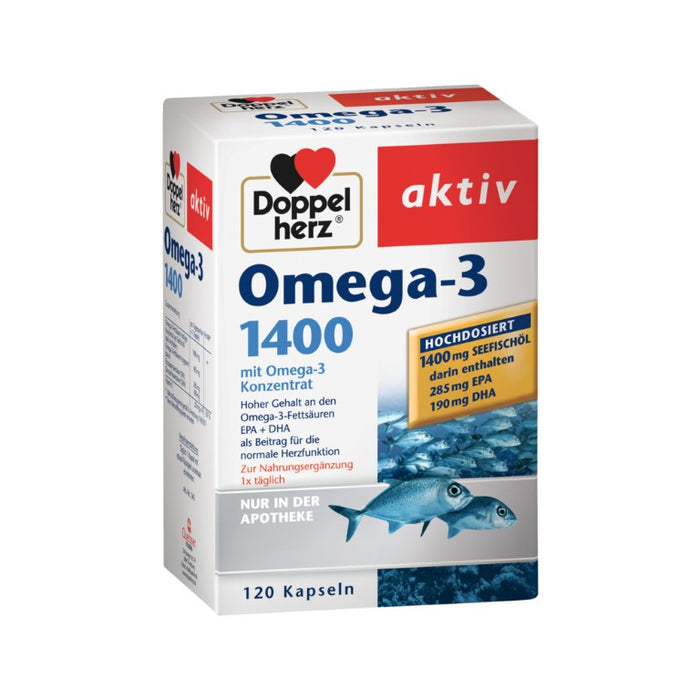 Doppelherz Omega-3 1400, 120 St. Kapseln
