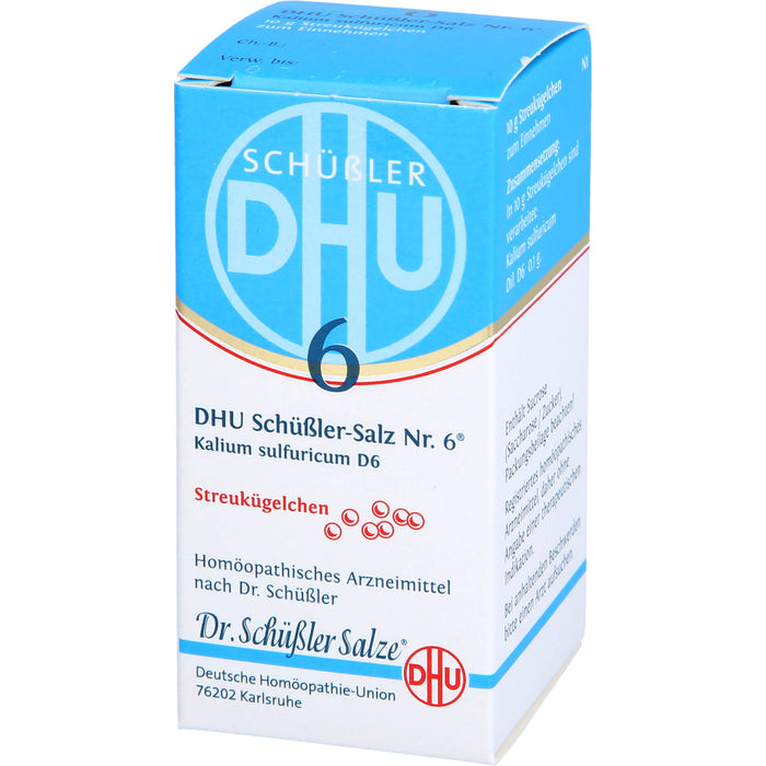 DHU Schüßler-Salz Nr. 6 Kalium sulfuricum D6, 10 g Globuli