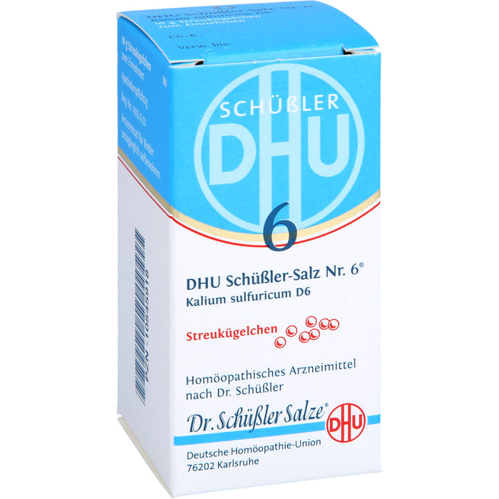 DHU Schüßler-Salz Nr. 6 Kalium sulfuricum D6, 10 g Globuli