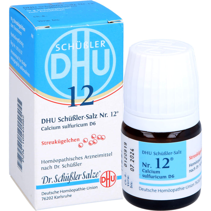 DHU Schüßler-Salz Nr. 12 Calcium sulfuricum D6, 10 g Globuli