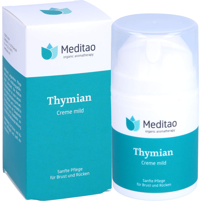 Meditao Thymiancreme mild sanfte Pflege für Brust und Rücken, 50 ml Creme