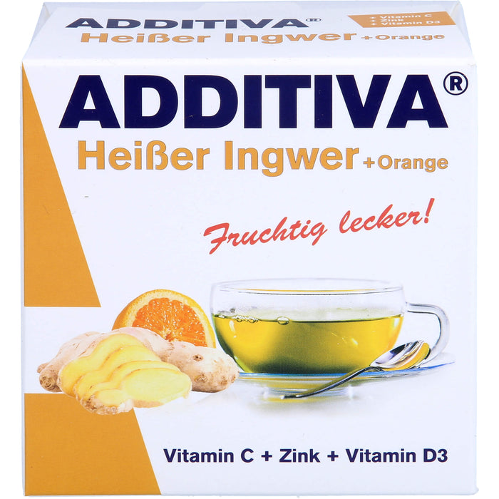 ADDITIVA Heißer Ingwer + Orange Sachets, 120 g Pulver
