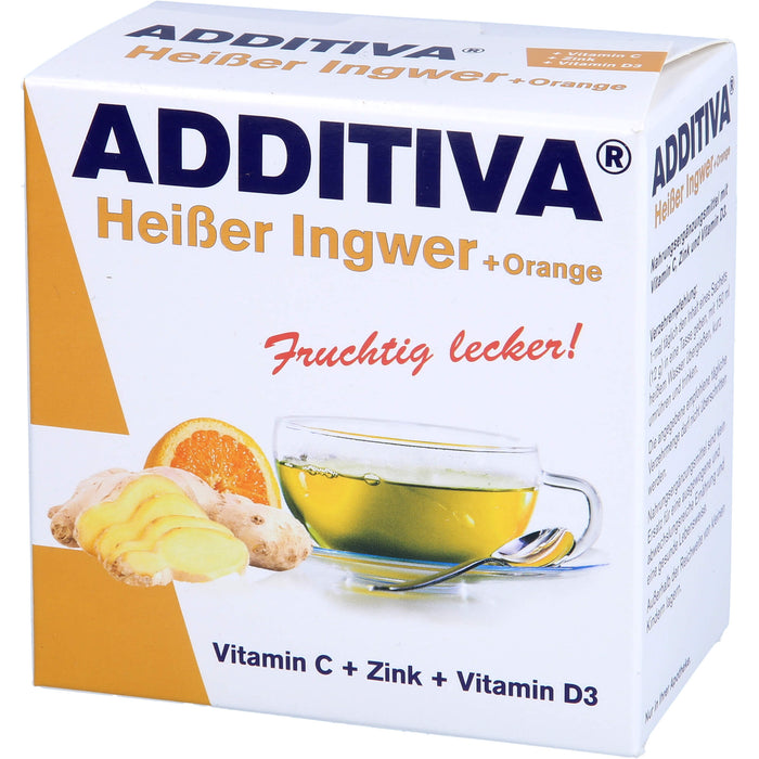 ADDITIVA Heißer Ingwer + Orange Sachets, 120 g Pulver
