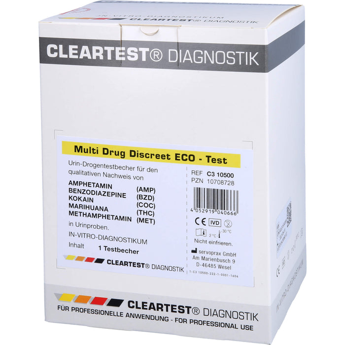 Cleartest Multi Drug Discreet Eco-Test 5-fach, 1 St TTR