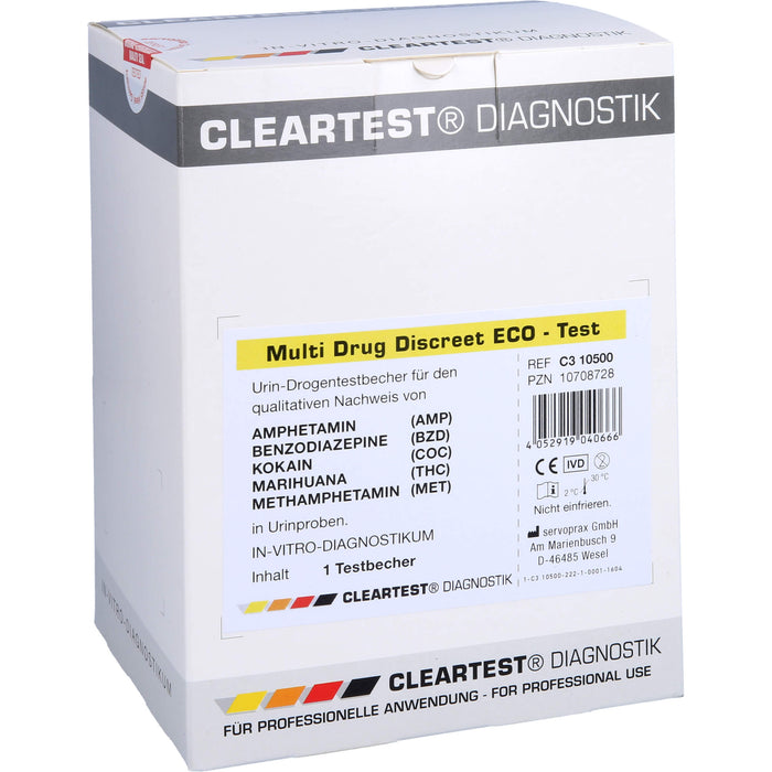 Cleartest Multi Drug Discreet Eco-Test 5-fach, 1 St TTR