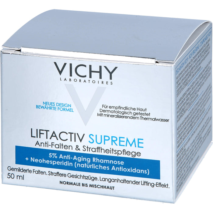 VICHY Liftactiv Hyaluron Anti-Falten & Straffheit Creme für normale bis Mischhaut, 50 ml Creme