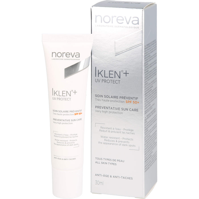 Noreva Iklen Sonnenschutz LSF 50+ zur Aufhellung von Pigmentflecken, 30 ml Creme