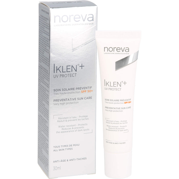 Noreva Iklen Sonnenschutz LSF 50+ zur Aufhellung von Pigmentflecken, 30 ml Creme