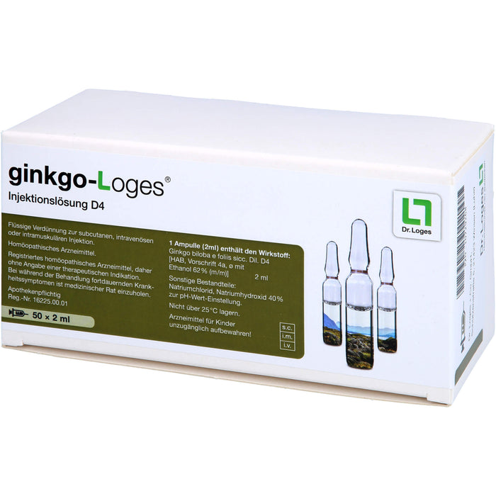ginkgo-Loges Injektionslösung D4, 50X2 ml ILO