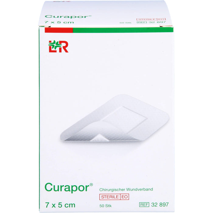 Curapor Wundverband steril 5 x 7 cm, 50 St. Pflaster