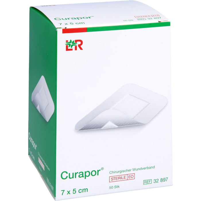 Curapor Wundverband steril 5 x 7 cm, 50 St. Pflaster