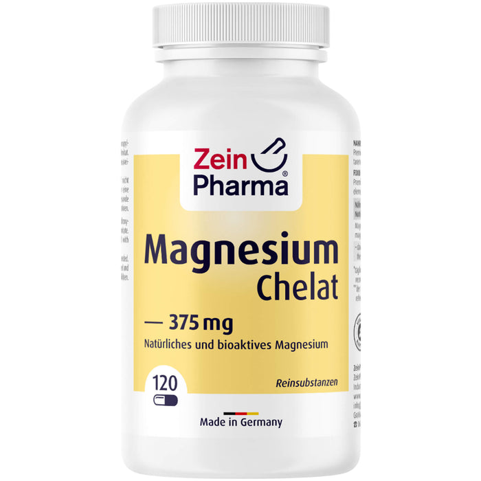 ZeinPharma Magnesium Bisglycinat 375 mg Kapseln, 120 St. Kapseln