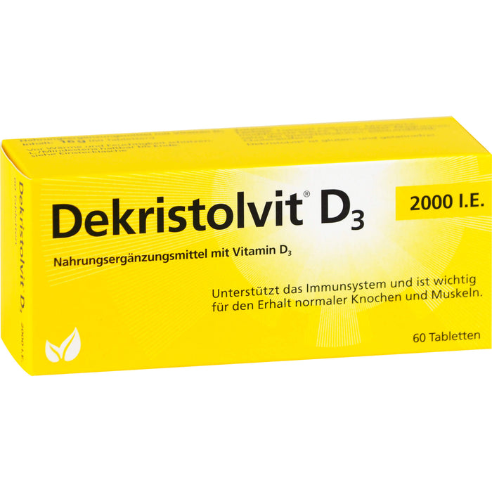 Dekristolvit D3 2000 I.E. Tabletten unterstützt das Immunsystem, 60 St. Tabletten