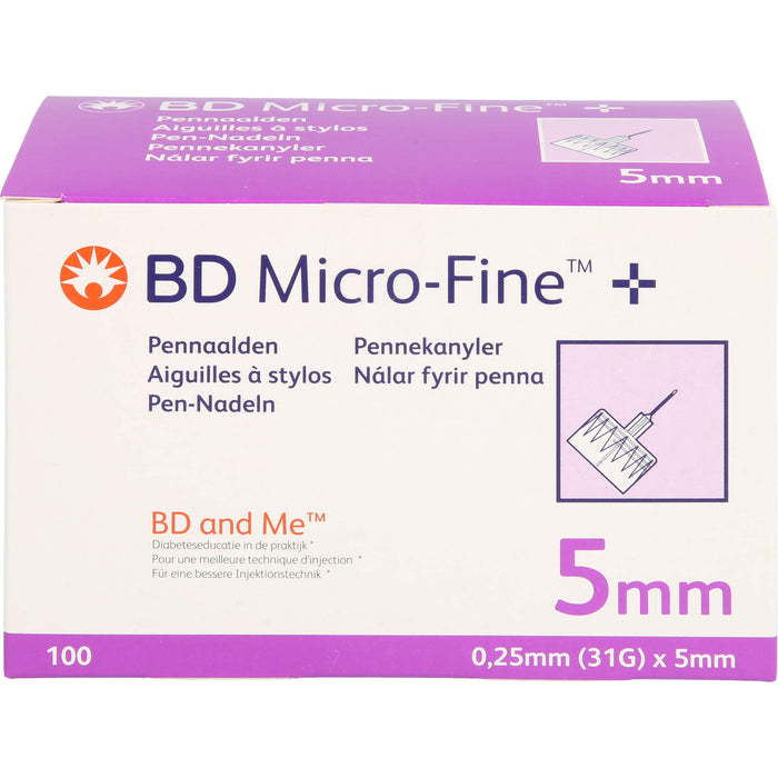 BD MICRO-FINE+ Pen Nadeln 0,25x5mm, 100 St KAN