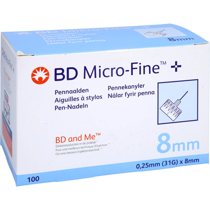 BD MICRO-FINE+ Pen Nadeln 0,25x8mm, 100 St KAN