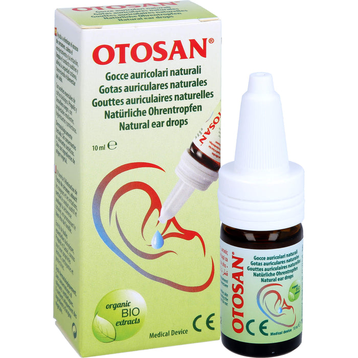 OTOSAN natürliche Ohrentropfen erleichtert die Entfernung von übermäßigem Ohrenschmalz, 10 ml Lösung