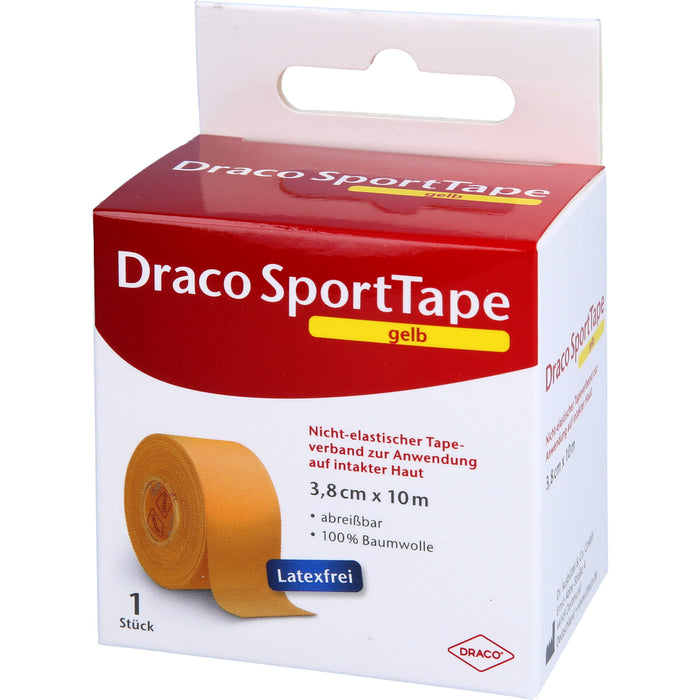 Dracotapeverband 10mx3,8cm gelb, 1 St VER