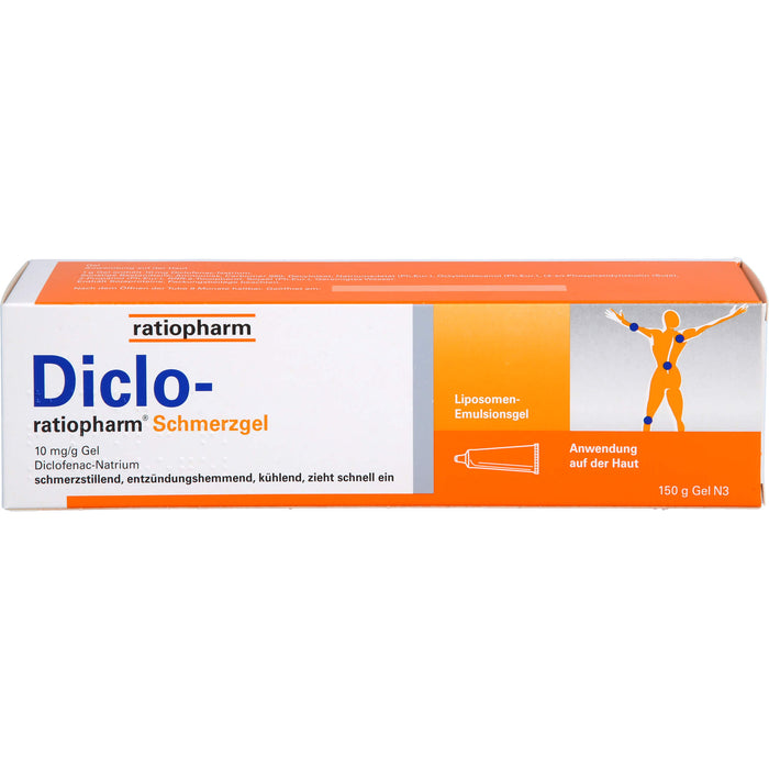 Diclo-ratiopharm Schmerzgel, 150 g Gel
